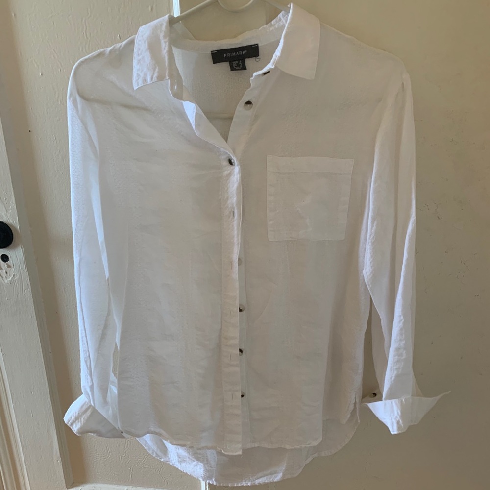 White cotton blouse/shirt